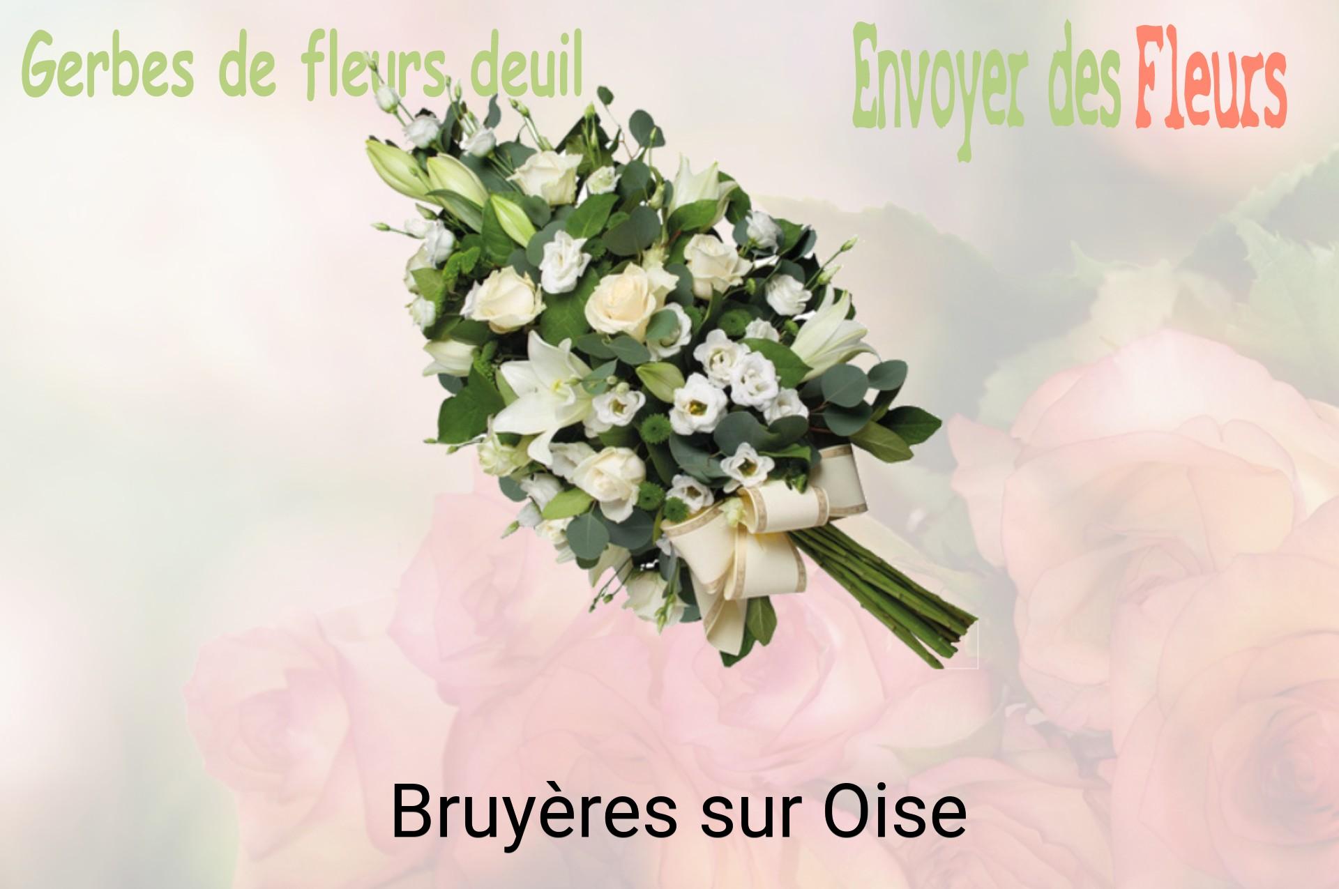 Gerbe de fleurs de deuil livrée à Bruyères-sur-Oise